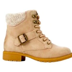 MIA (Kids) Girls Size 7 Zoni Lace-Up Boot - Blush NWOT